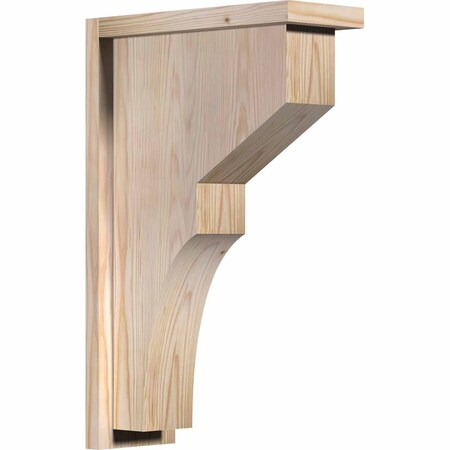 Ekena Millwork Monterey Smooth Corbel w/Backplate, Douglas Fir, 5 1/2"W x 14"D x 22"H COR06X14X22MON01SDF